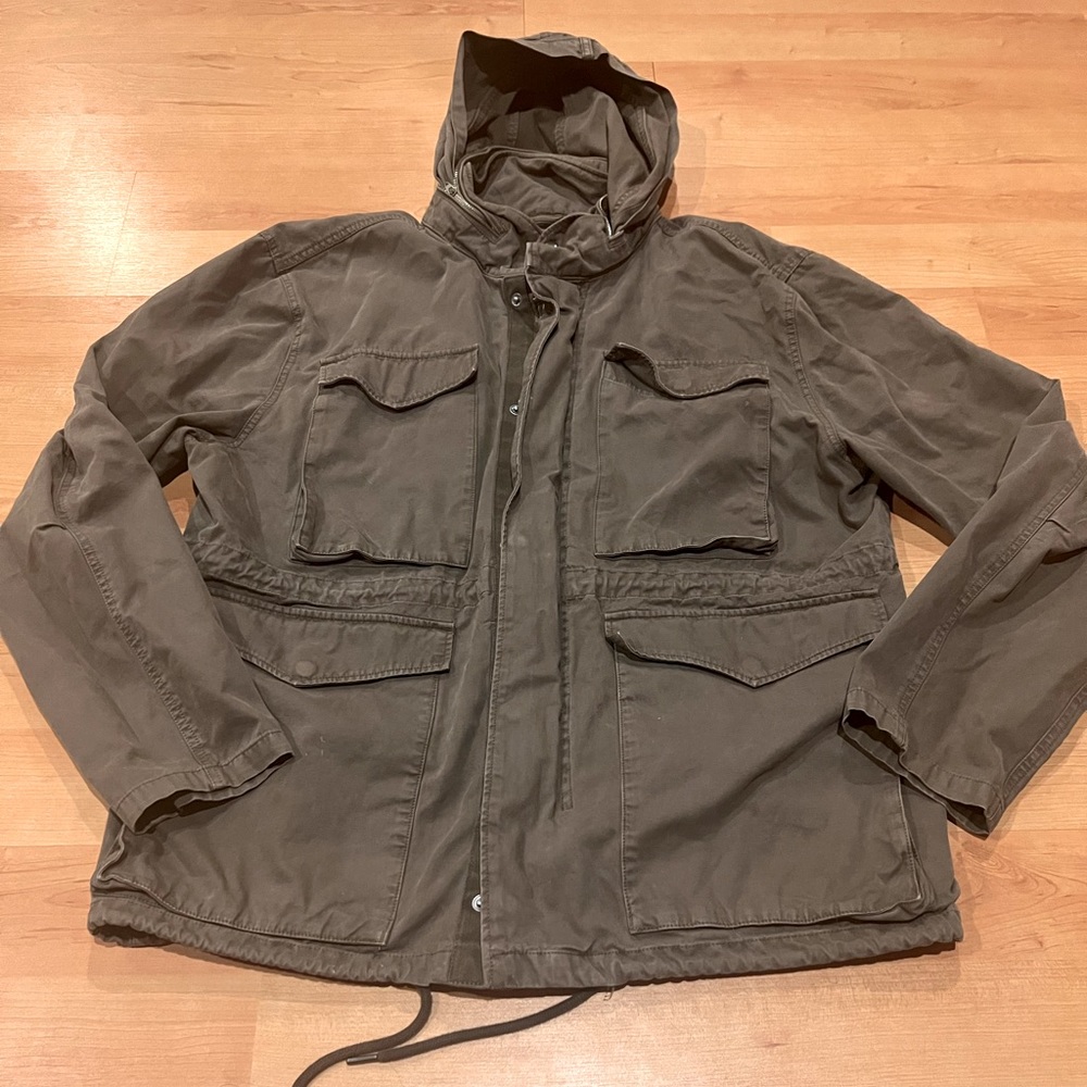 MADEWELL | Field Green Hooded Jacket green style l2804